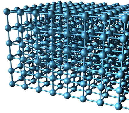 Nano technology structure matrix visualization illustrationの写真素材