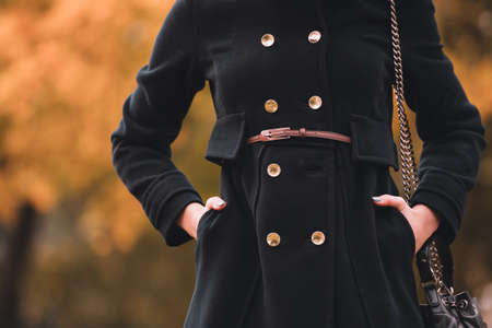 Female coat in autumn