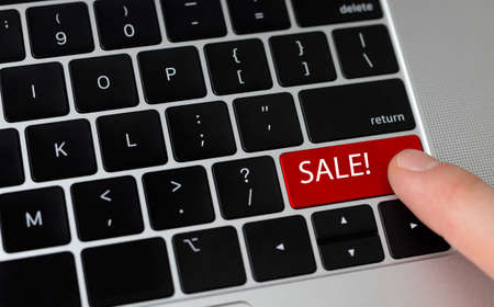 Push Sale button on keyboard, internet bargain