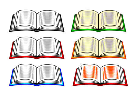 Collection of books のイラスト素材