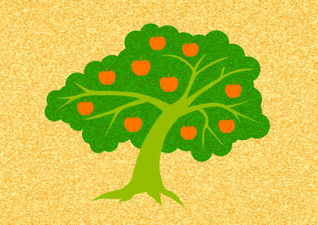 Apple tree のイラスト素材