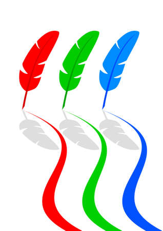 Collection of quills        のイラスト素材