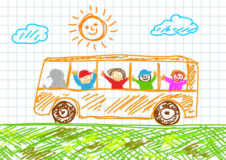 Drawing of bus     