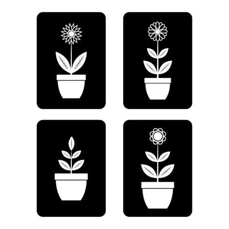 Icons of flowers     のイラスト素材