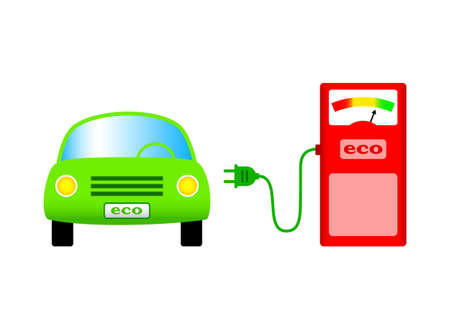 Ecological car のイラスト素材