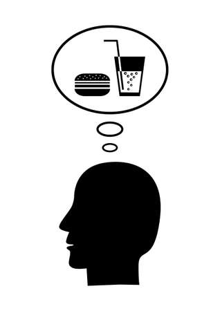 Silhouette of head     のイラスト素材