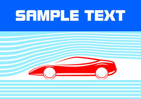 Red sport carのイラスト素材