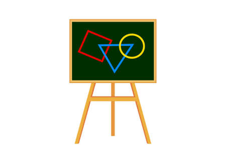 Blackboard on white backgroundのイラスト素材