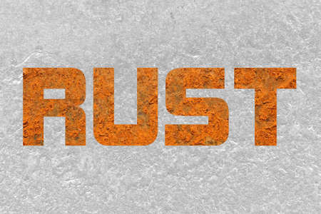 Rust on metal surfaceの写真素材