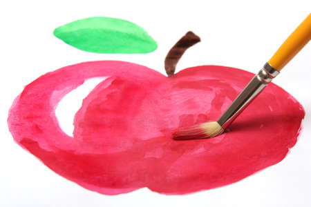 Red appleの写真素材