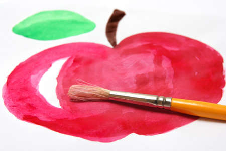 Red appleの写真素材