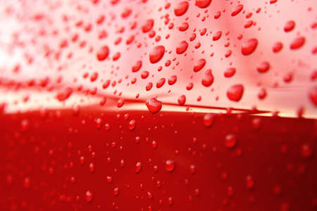 Surface of red carの写真素材