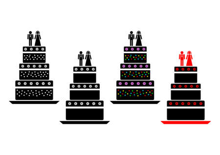 Cake iconsのイラスト素材