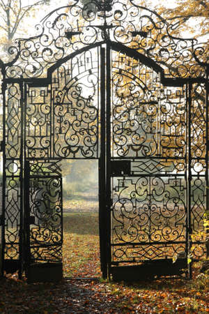 Metal gateの写真素材