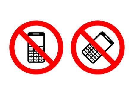 No phonesのイラスト素材