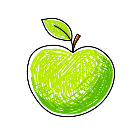 Green appleのイラスト素材
