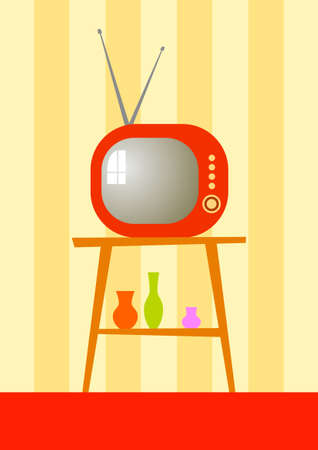 Retro TV のイラスト素材