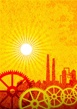 Industrial background     のイラスト素材