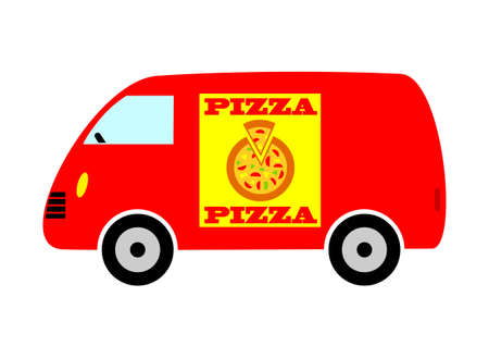 Delivery vanのイラスト素材