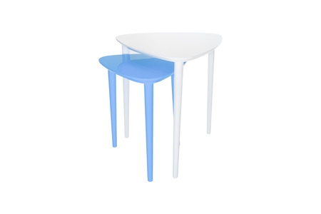 Table isolated on white background.の写真素材