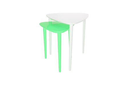 Table isolated on white background.の写真素材