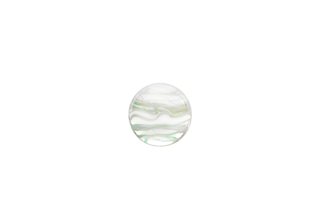 Elegant glass vase isolated on a white background (glass, empty, vase)の写真素材