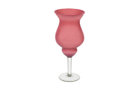 Elegant glass vase isolated on a white background (glass, empty, vase)の写真素材