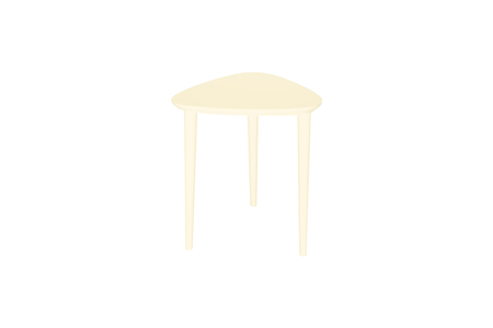 Table isolated on white background.の写真素材