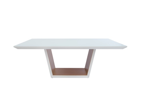 Table isolated on white background.の写真素材