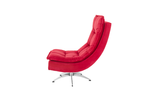 armchair. Modern designer chair on white background. Texture chair.の写真素材