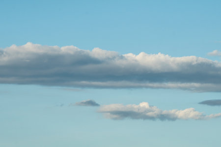 Blue sky background with beautiful clouds