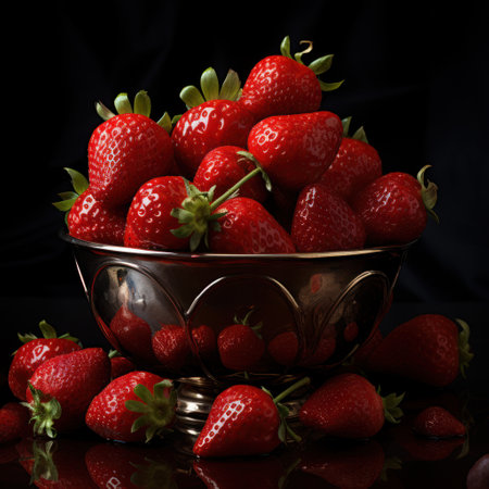 Juicy Delight: Succulent  Strawberry - Generative AIの素材
