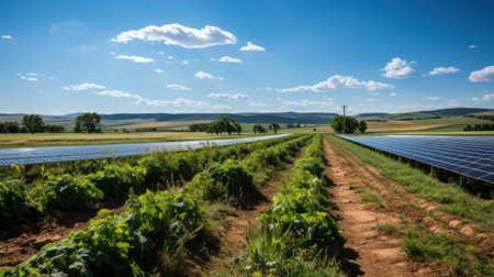 Solar Power: Shining Brightly for Tomorrow. Generative AIの素材