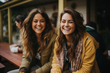 Beautiful Spontaneous Moments of Happiness. Generative AIの素材