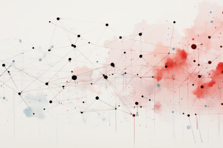 Futuristic Illustration: A Technological Background of Creativity and Innovation. Generative AIの素材