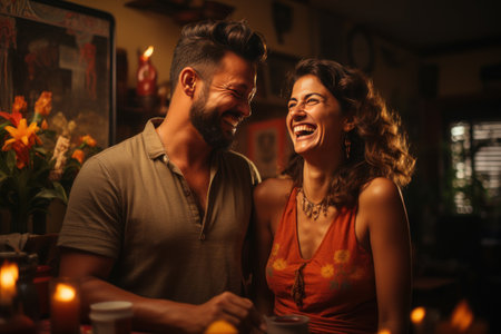 Beautiful Spontaneous Moments of Happiness. Generative AIの素材