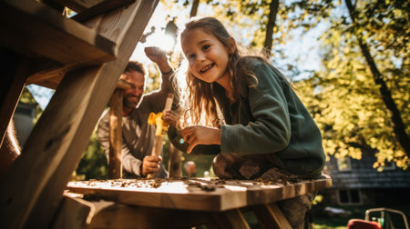 Father and Son Bonding: Fun-filled Activities  on Father's Day. Generative AIの素材