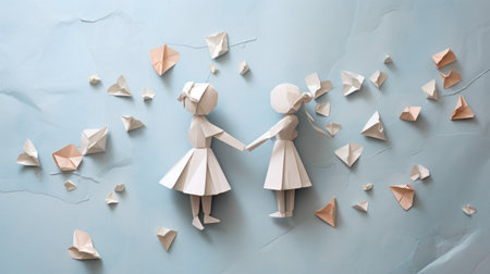 Illustrating Love: Vibrant Colors and Artistic Strokes Paint the  Essence of Affection. Generative AIの素材