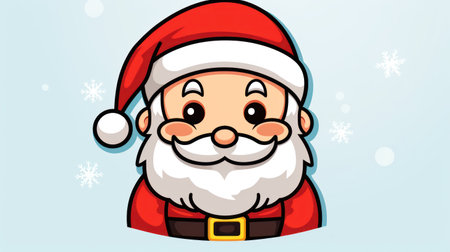 Santa's Enchanted Illustration: A Whimsical Depiction of Father  Christmas. Generative AIの素材