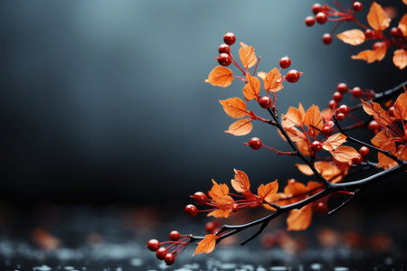 Autumn-Themed  Background: A Picturesque  Seasonal Setting. Generative AIの素材