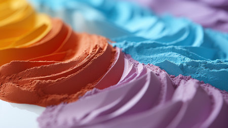 Colorful makeup  powder. Colorful and creative background. Generative Aiの素材