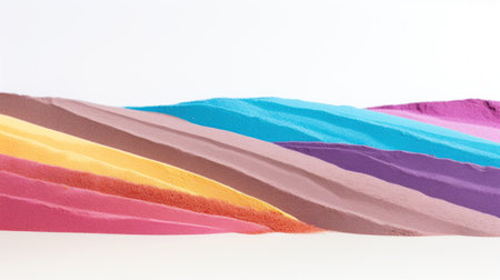 Colorful makeup  powder. Colorful and creative background. Generative Aiの素材