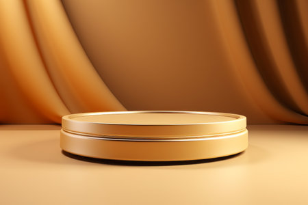 Products display podium with  nature elegant background. Generative AIの素材