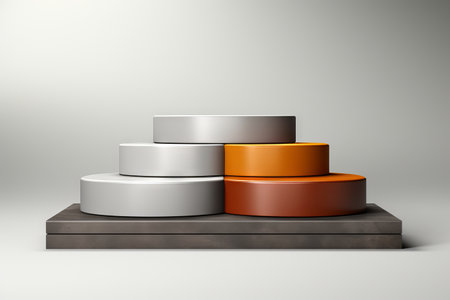 Products display podium with  nature creative background. Generative AIの素材