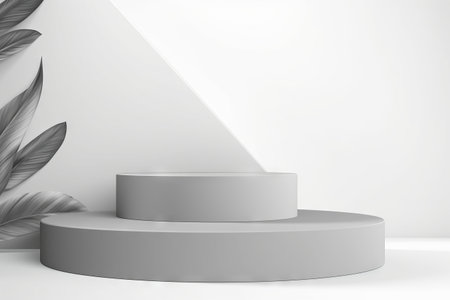 Products display podium with  nature creative background. Generative AIの素材