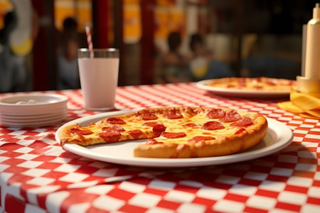 Delicious pizza with lots  of cheese and very appetizing. Generative AIの素材