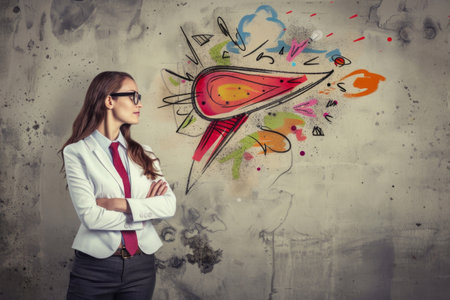 Business woman start up  small business entrepreneur SME success. Generative AIの素材
