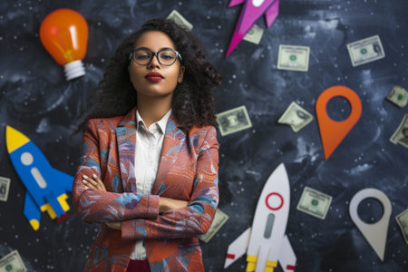 Business woman start up  small business entrepreneur SME success. Generative AIの素材