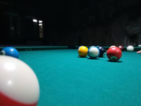 Billiard table In the club