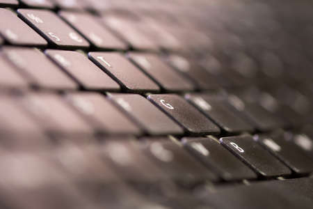 Pc keyboard letters in selective focus